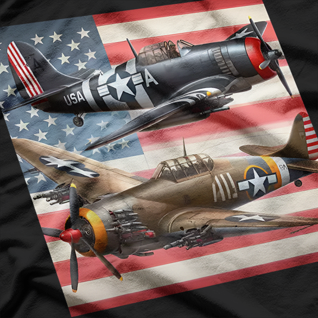 Airplanes American US T-Shirt