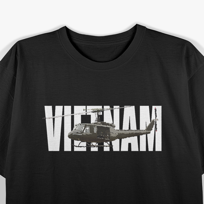 Vietnam Veterans UH 1, UH-1 Huey Helicopter T-Shirt
