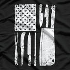 Funny Chef American Flag Design For Men Women Patriot T-Shirt