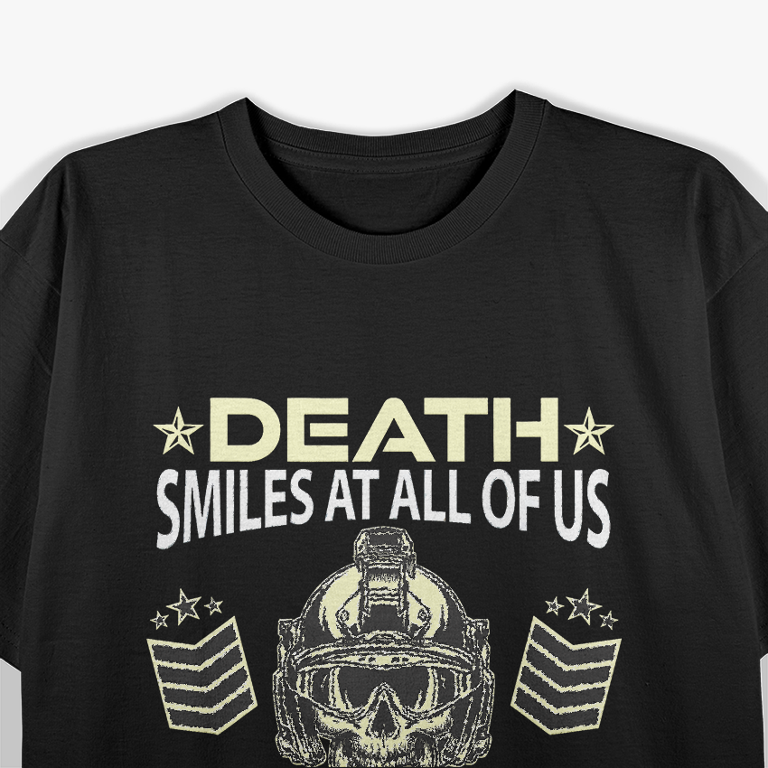 Helicopter Pilot US ARMY Aviation Skull Design T-Shirt