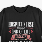 Hospice Nurse Care Cute Care Love Registered Nursing T-Shirt