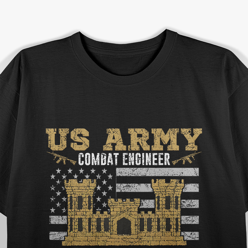 US Army, US Army Combat Engineer Veteran T-Shirt