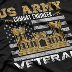 US Army, US Army Combat Engineer Veteran T-Shirt