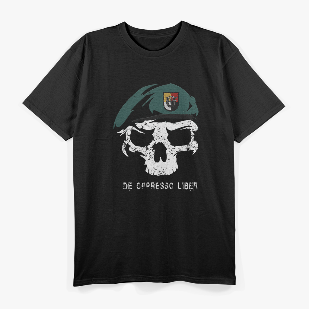 Army Special Forces De Oppresso Liber Green Beret 3rd SFG T-Shirt