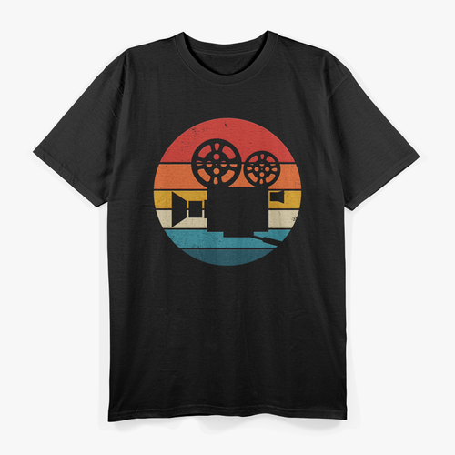 Camera Vintage Movie Director Chair Film Making Filmmaker T-Shirt