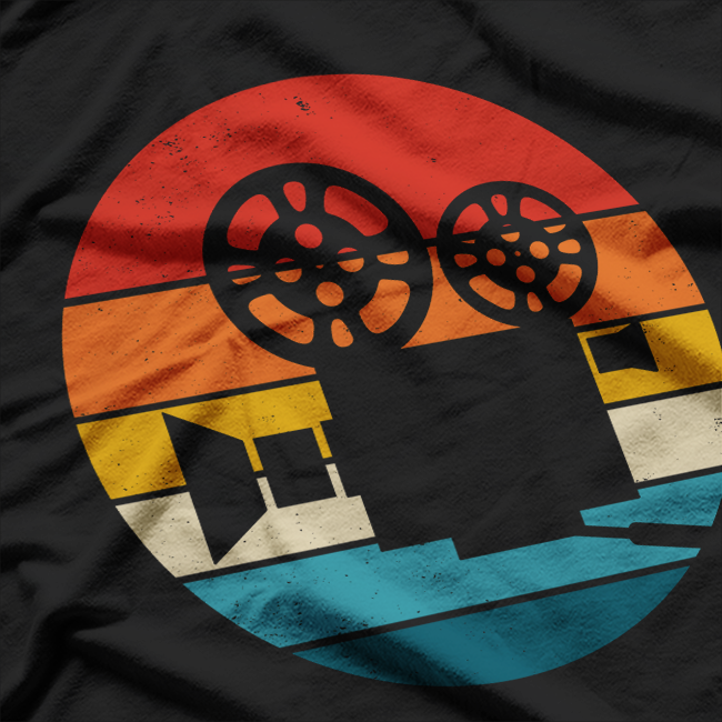 Camera Vintage Movie Director Chair Film Making Filmmaker T-Shirt