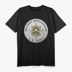 US Army Military Intelligence Branch Veteran Morale T-Shirt