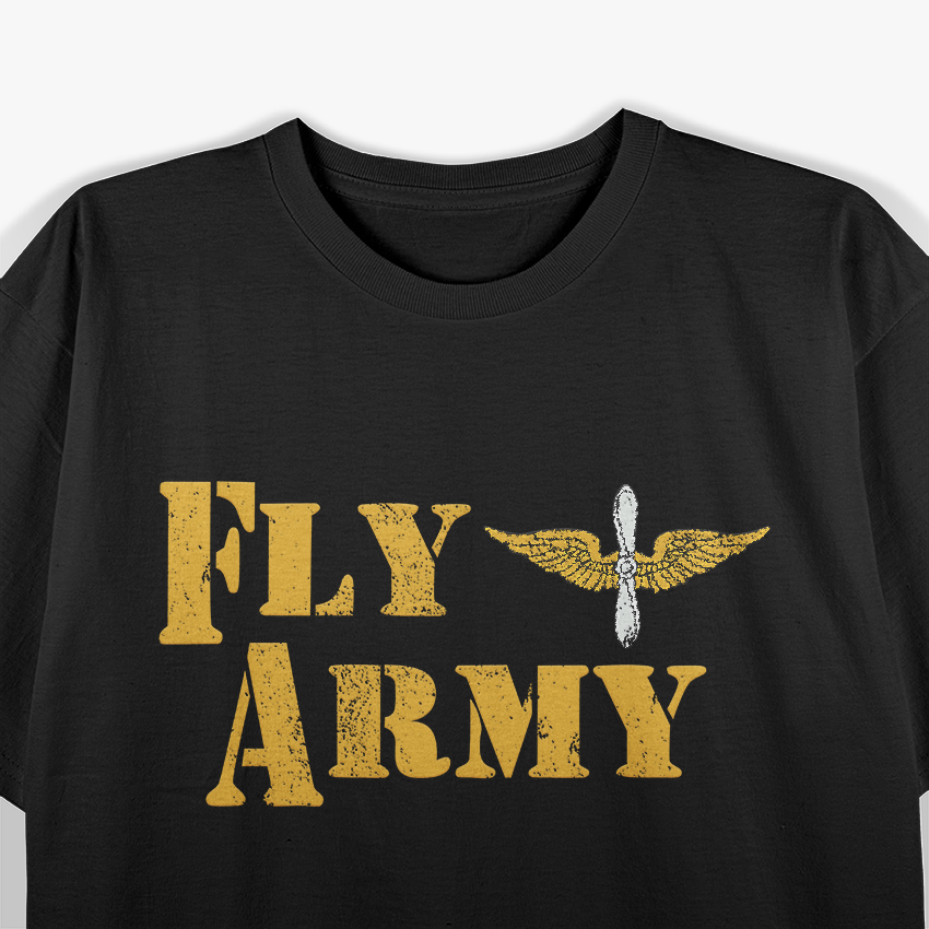 Vintage Fly Army Military T-Shirt
