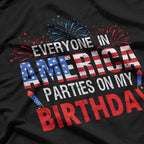 4th of July Birthday Patriotic Birthday, Born In 4th Of July T-Shirt