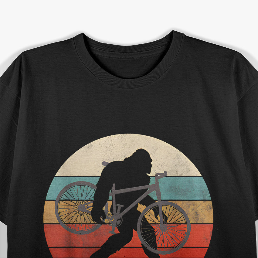 Bigfoot Mountain Bike Funny Cycling Sasquatch T-Shirt