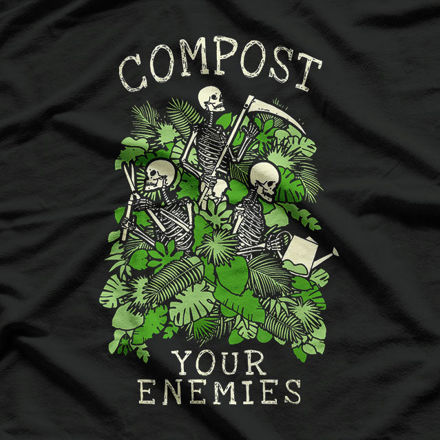Funny Gardening Goth Skeleton Gardener T-Shirt