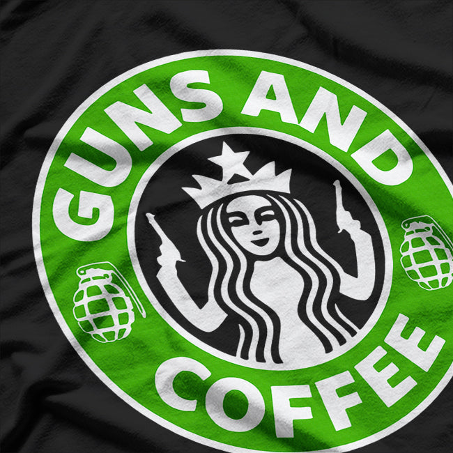 I Love Guns and Coffee, Coffee and Gun Lover T-Shirt