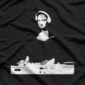 Dj Mona Lisa With Dj Headphone Behind A Dj Table T-Shirt