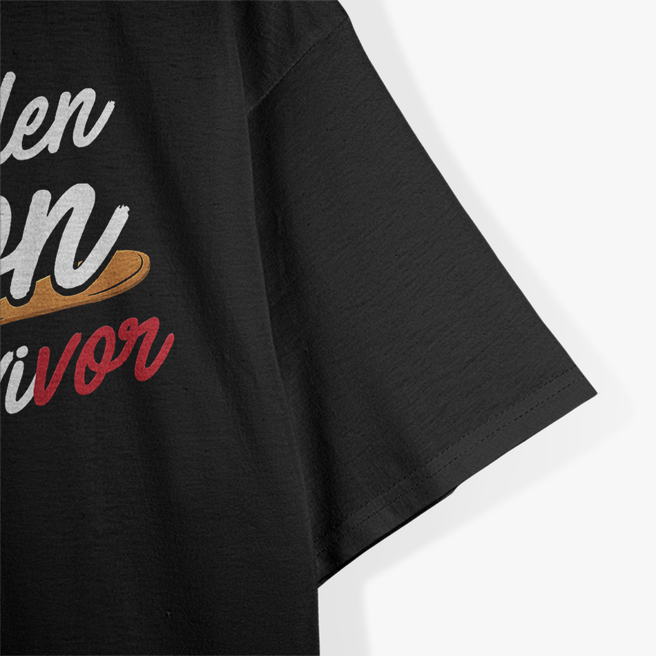 Wooden Spoon Italian, Wooden Spoon Survivor Saying Funny T-Shirt
