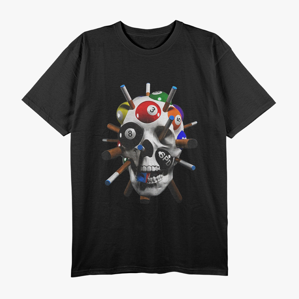 8-Ball Skull Pool – Billiards Players and Pool Enthusiasts T-Shirt