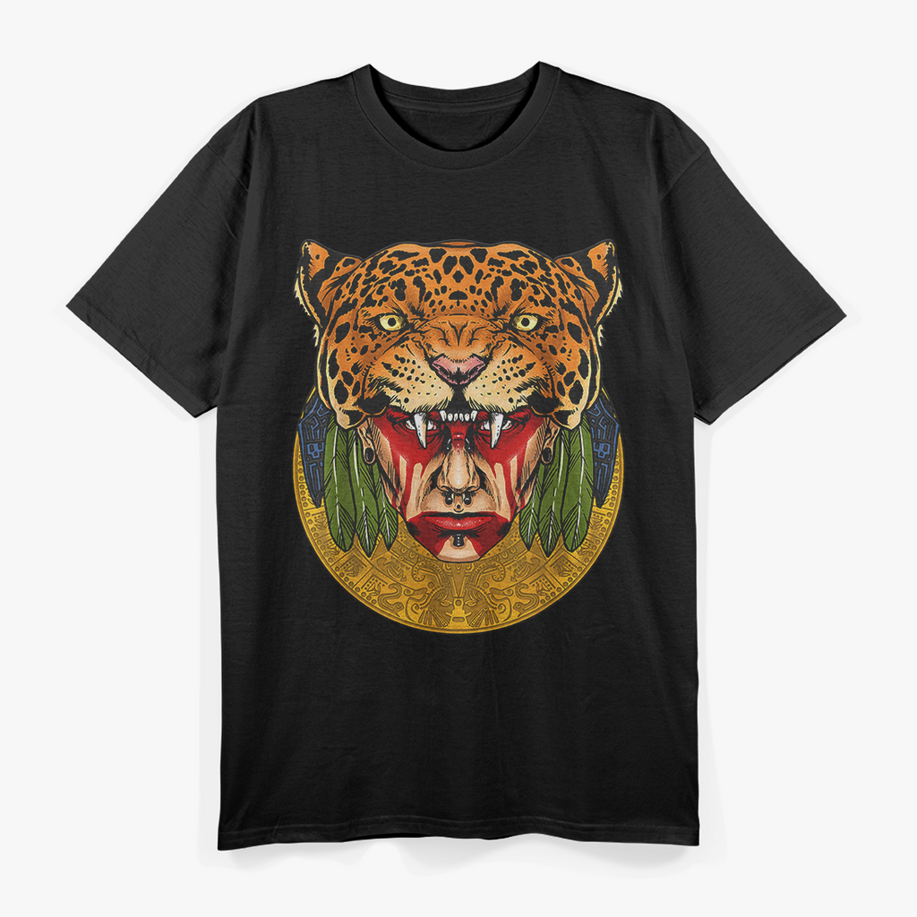 Aztec Jaguar Ancient Warrior of Fierce Strength T-Shirt