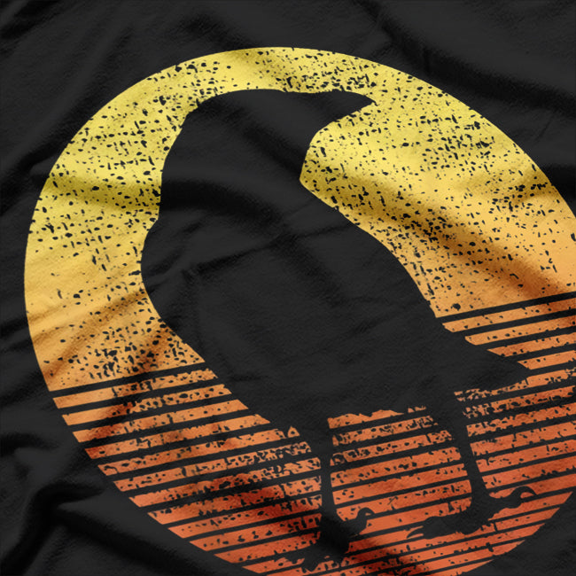 Retro Crow Birds Lover Crow Vintage T-Shirt