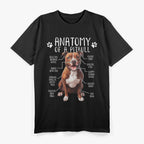Pitbull Anatomy American Pit Bull Terrier Dog Pittie Lover T-Shirt