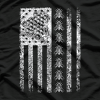 Bee Flag Honey Bees Keeper Lover Beekeeping Bee T-Shirt