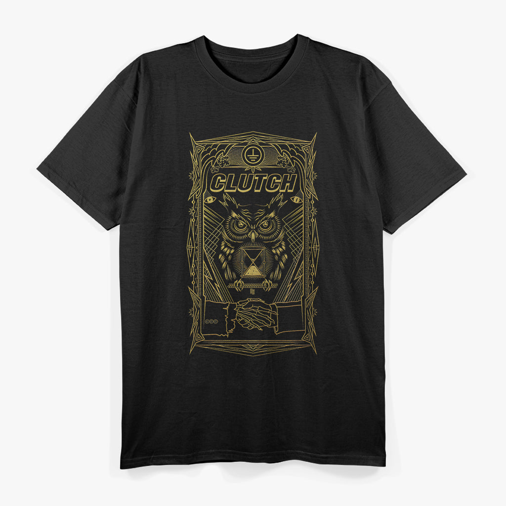 Clutch All-Seeing Owl Symbol of Wisdom and Vision T-Shirt