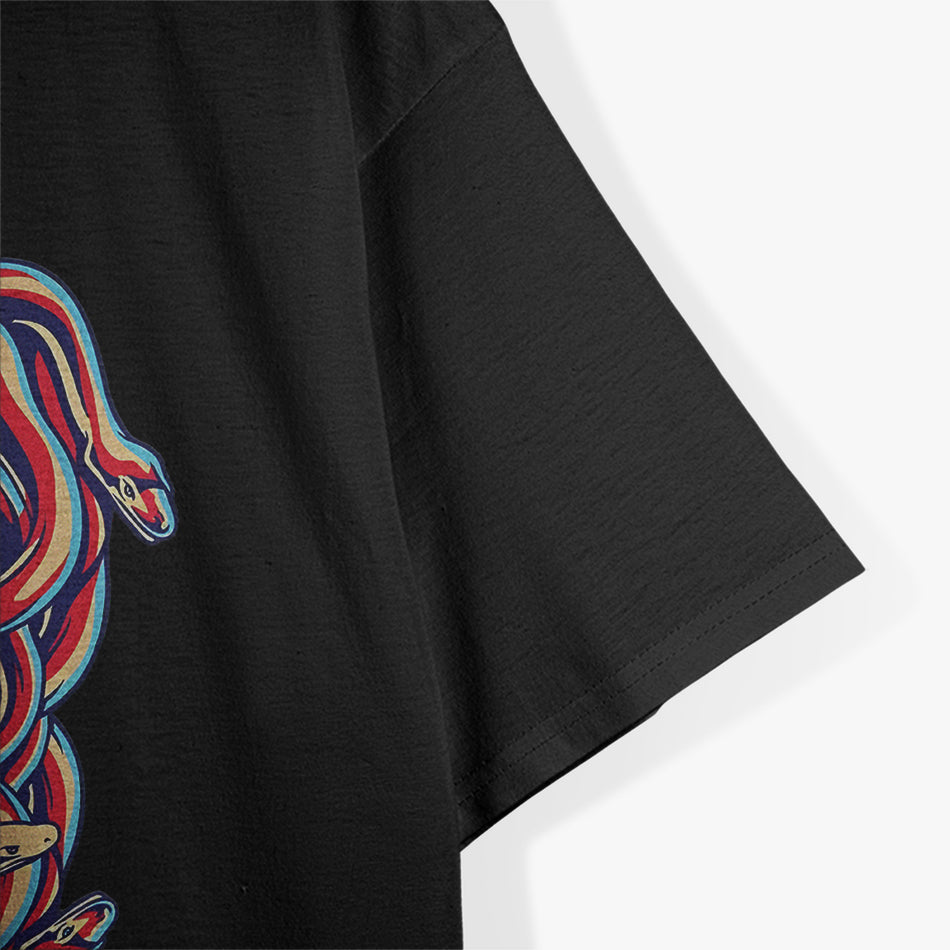 Medusa Head Snake Hair and the Power of Greek Mythology T-Shirt