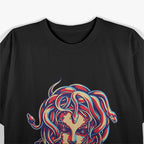 Medusa Head Snake Hair and the Power of Greek Mythology T-Shirt