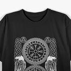 Vegvisir Viking Compass: Odin’s Ravens and the Norse World T-Shirt