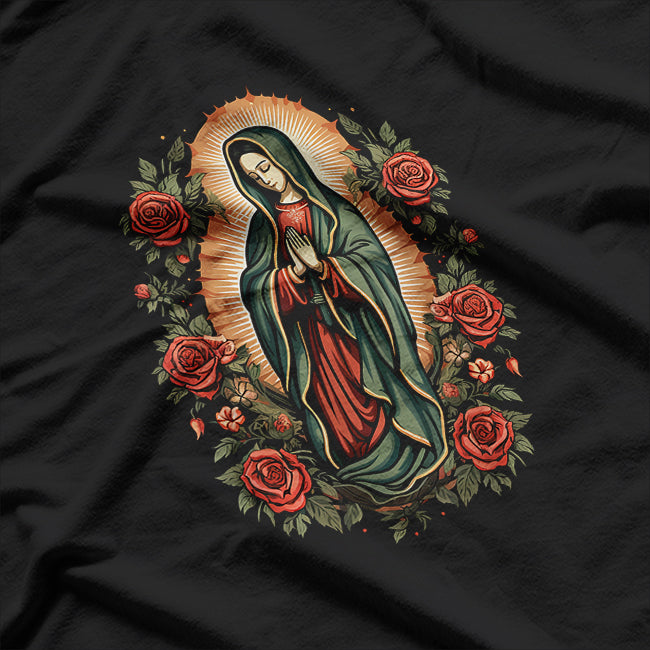 Our Lady of Guadalupe: A Sacred Symbol of Faith for Christians and Catholics T-Shirt