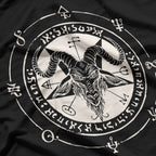 Sigil Baphomet Pentagram Occult Satanic Goat Head and Lucifer Symbol T-Shirt