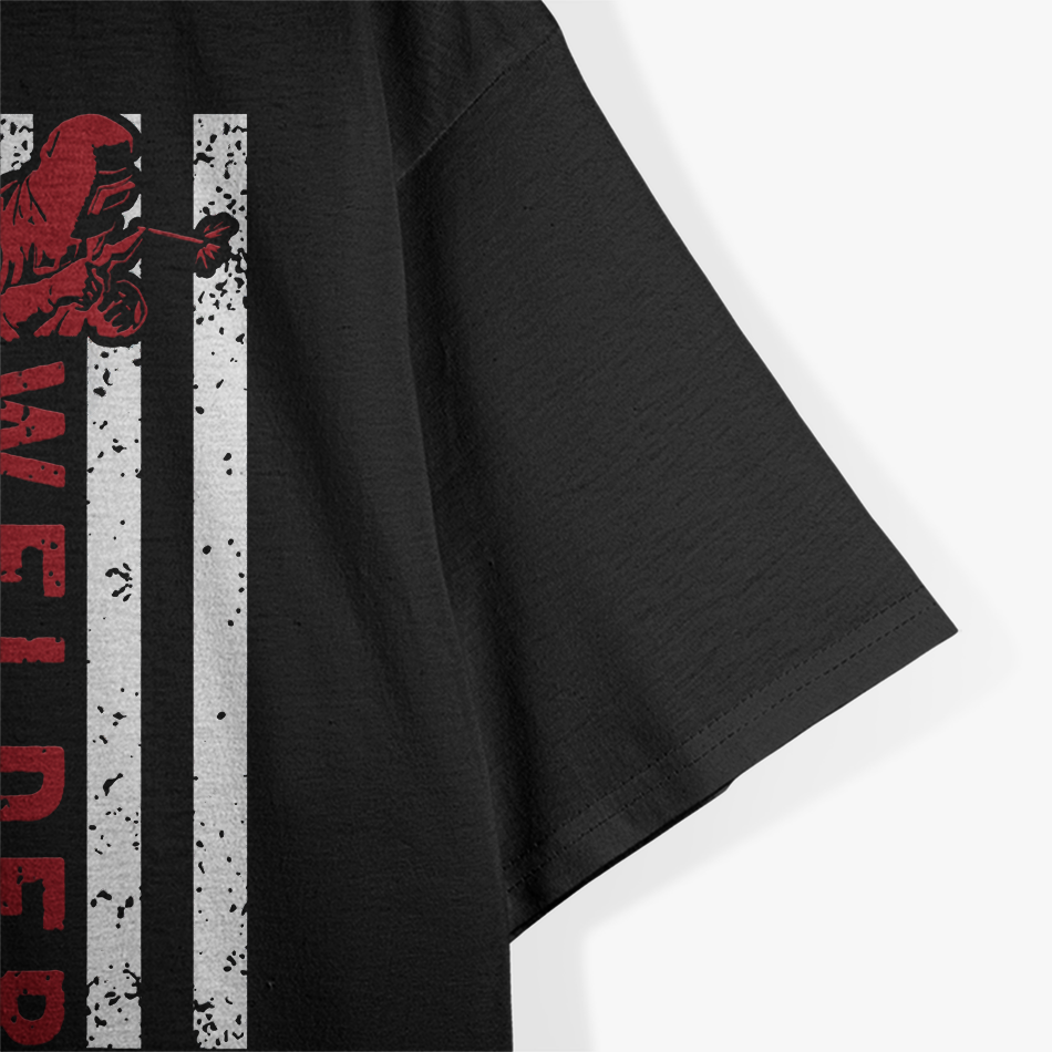 USA Flag Welder Welding, Vintage Metal Worker Cool T-Shirt