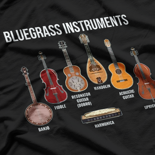Banjo Bluegrass Vintage Design for Music Fans and Banjo Players T-Shirt