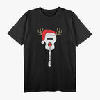Christmas Guitar Santa Hat Design Great Gift Idea T-Shirt