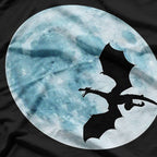 Dragon and Moon Mystical Power and Cool Aesthetic T-Shirt