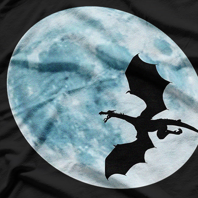 Dragon and Moon Mystical Power and Cool Aesthetic T-Shirt