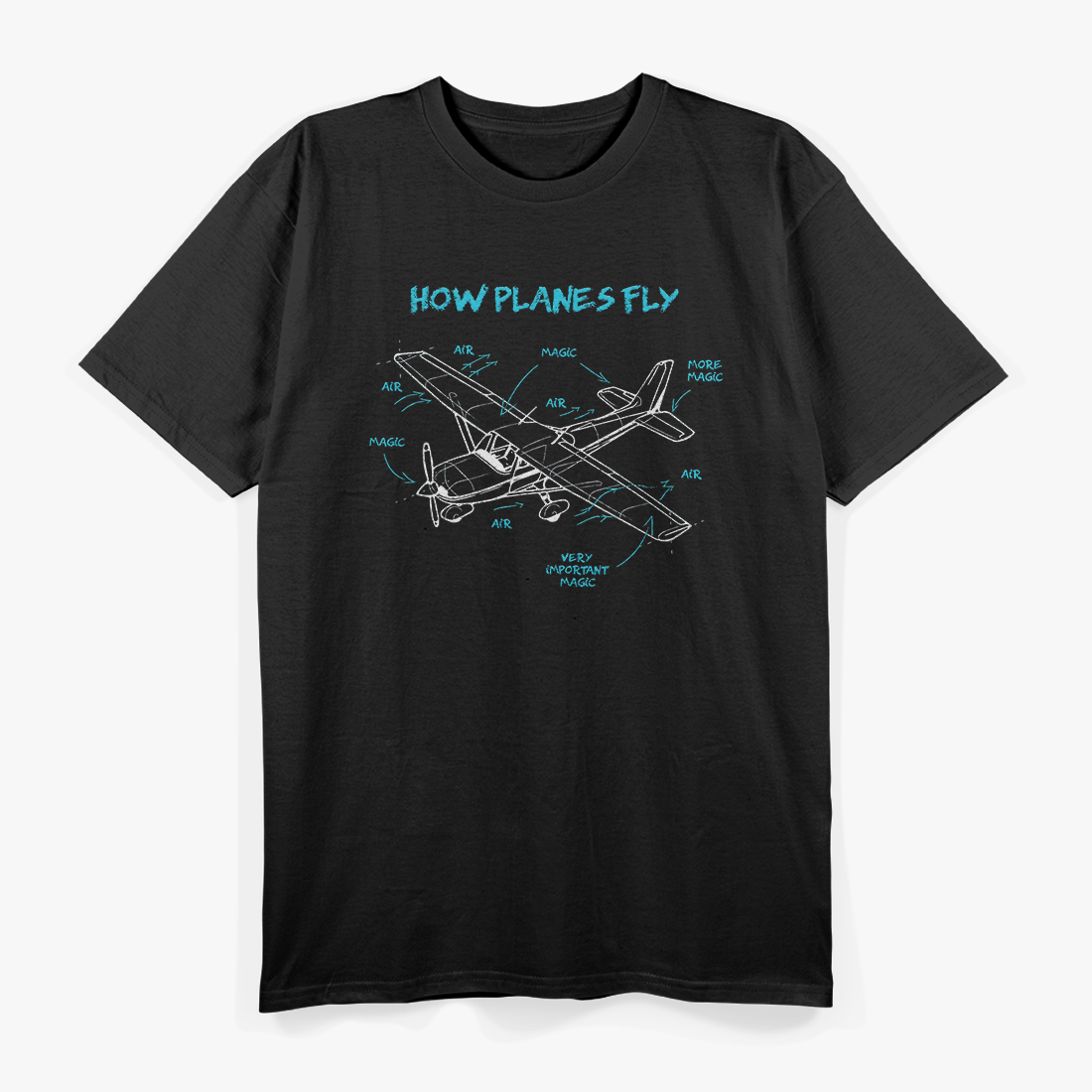 How Planes Fly Funny Aviation Gift RC Plane Pilot T-Shirt