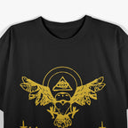 Owl Pyramid The All-Seeing Eye of Wisdom and Mystery T-Shirt