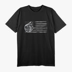 Turbo US Flag Tuner Car Guy Car Enthusiast Racing Drifting T-Shirt