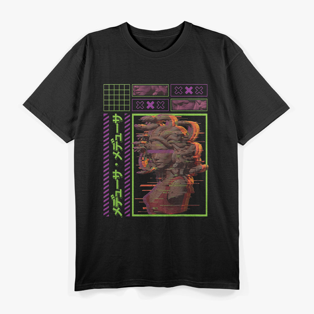Vaporwave Greece A Retro-Futuristic Journey through the Ancient World T-Shirt