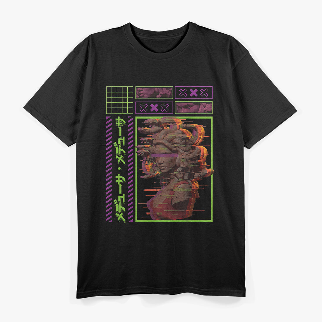 Vaporwave Greece A Retro-Futuristic Journey through the Ancient World T-Shirt