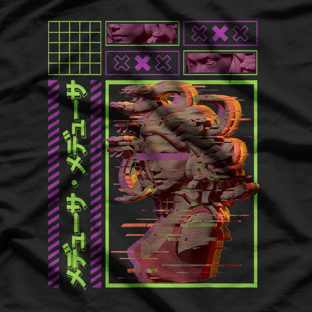 Vaporwave Greece A Retro-Futuristic Journey through the Ancient World T-Shirt