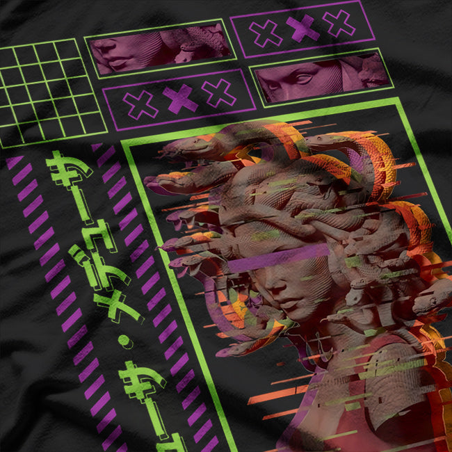 Vaporwave Greece A Retro-Futuristic Journey through the Ancient World T-Shirt