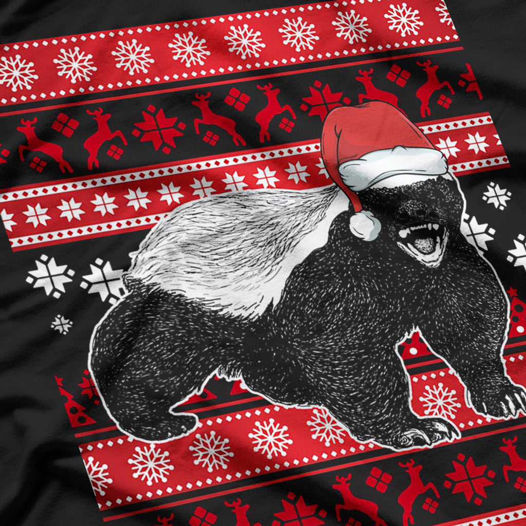 Funny Honey Badger Christmas Squad Xmas T-Shirt