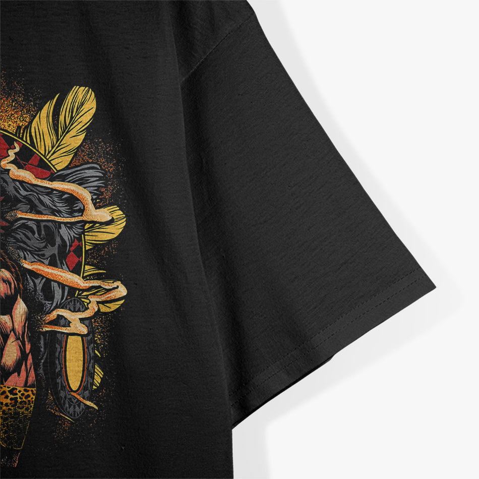 Aztec Ancient Warrior: Fierce Strength of Native Mexican Heritage T-Shirt