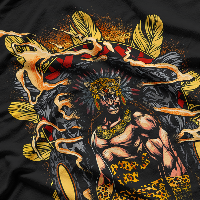 Aztec Ancient Warrior: Fierce Strength of Native Mexican Heritage T-Shirt
