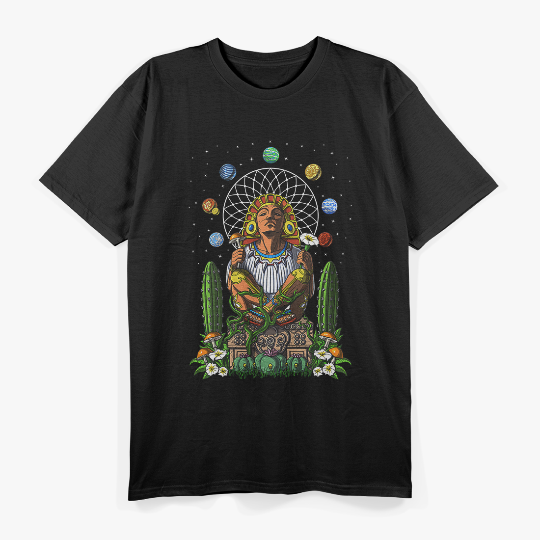 Aztec God: Ancient Maya and Native Deity of the Americas T-Shirt