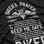 Biker's Prayer Vintage Motorcycle Biker Biking Motorcycling T-Shirt