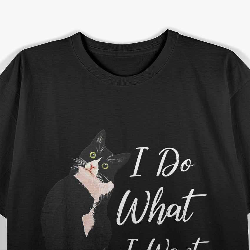 Do What I Want Vintage Black Cat T-Shirt