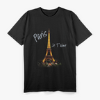 Retro Eiffel Tower Paris Shirt Vintage I Love Paris France T-Shirt
