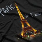 Retro Eiffel Tower Paris Shirt Vintage I Love Paris France T-Shirt
