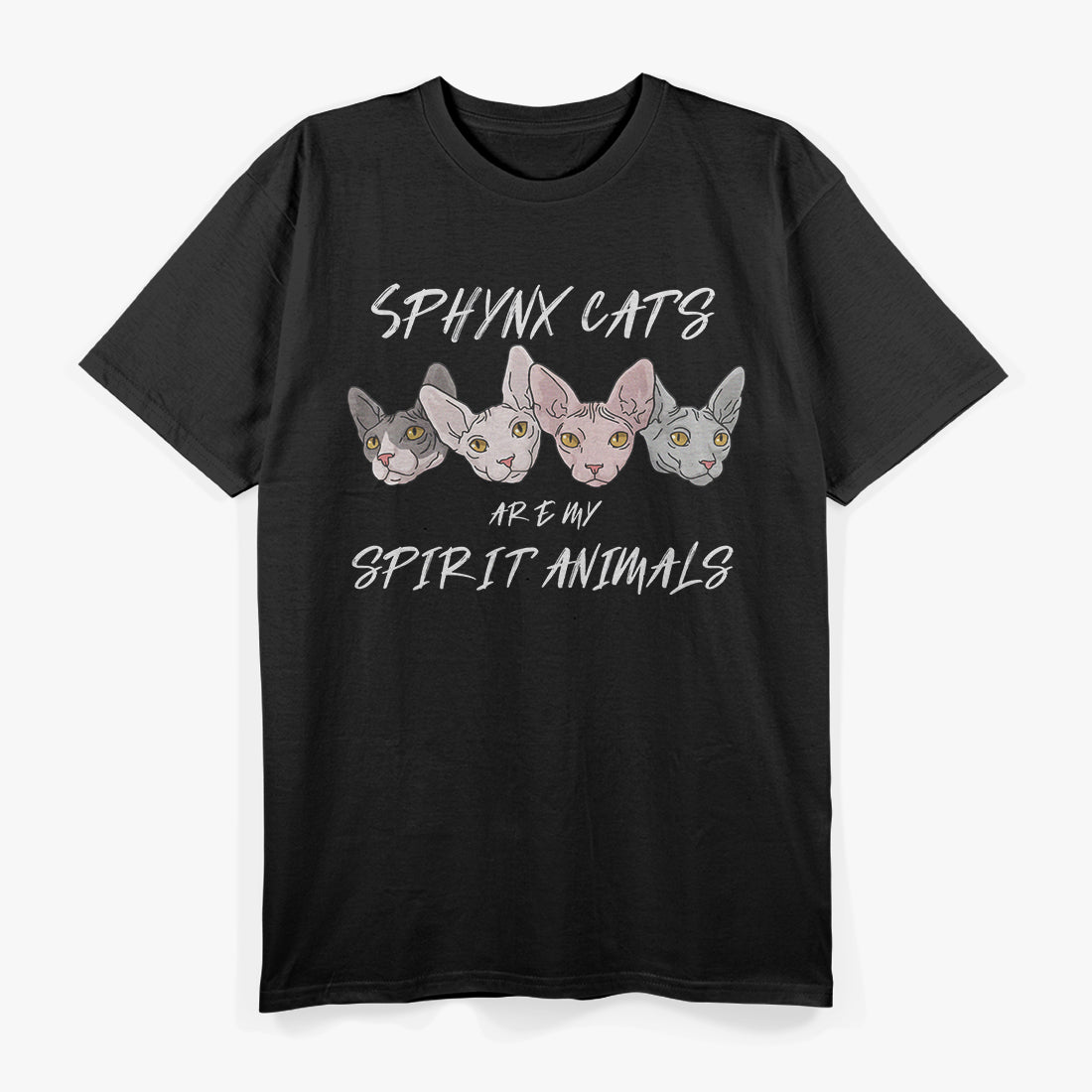 My Spirit Animal Hairless Cat Owner Cats Sphynx Cat Face T-Shirt